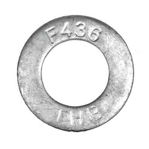 A325FW38GD 3/8" F436 Structural Flat Washer, Hardened, HDG, USA